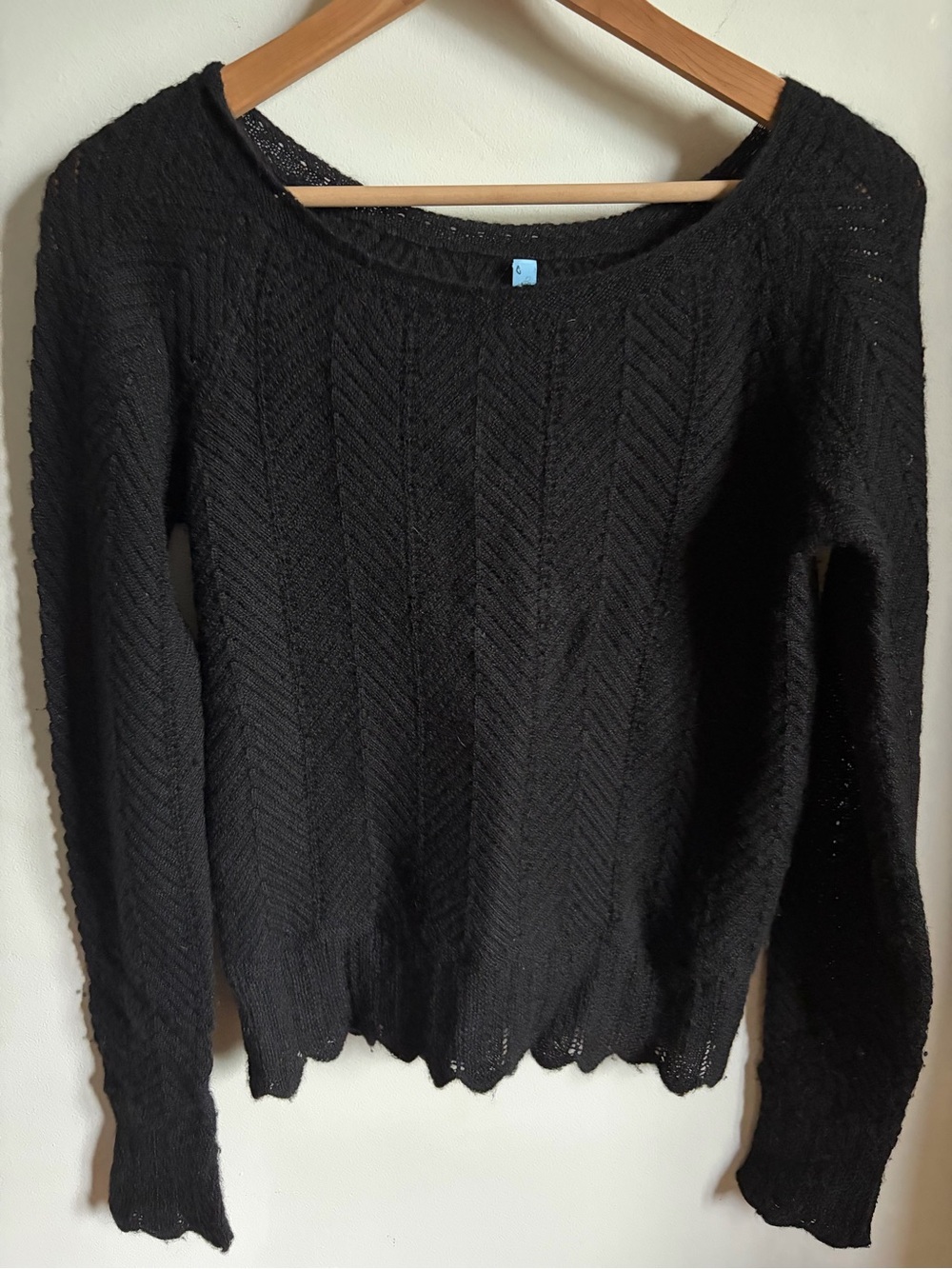 DKNY Baby Alpaca Pointelle Knit Sweater